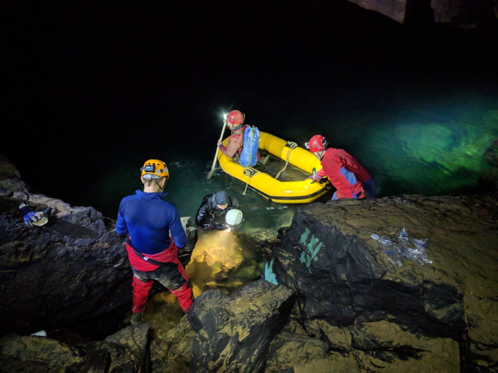 Field work in Planinska jama